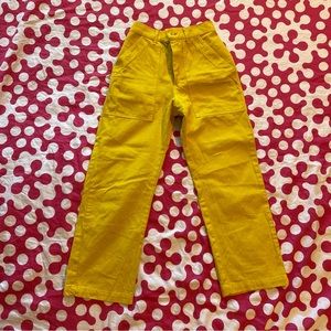 Big Bud Press Yellow Work Pants, Size XS